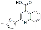 8-Methyl-2-(5-methyl-2-thienyl)quinoline-4-carboxylic acid Structure,667412-63-7Structure