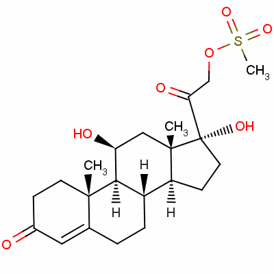 Cortisol 21-mesylate Structure,6677-96-9Structure