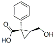 (1R,2S)-2-(Hydroxymethyl)-1-phenylcyclopropanecarboxylic acid Structure,66823-04-9Structure