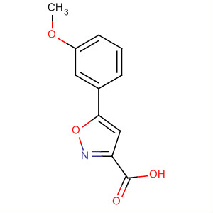 5-(3-Methoxy-phenyl)-isoxazole-3-carboxylic acid Structure,668971-56-0Structure