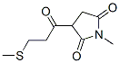 2,5-Pyrrolidinedione, 1-methyl-3-[3-(methylthio)-1-oxopropyl]-(9ci) Structure,669057-21-0Structure