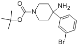 4-Amino-4-(3-bromo-phenyl)-piperidine-1-carboxylicacidtert-butylester Structure,669068-74-0Structure