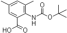 2-Tert-Butoxycarbonylamino-3,5-Dimethylbenzoic acid Structure,669713-57-9Structure