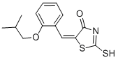 (5E)-5-(2-Isobutoxybenzylidene)-2-mercapto-1,3-thiazol-4(5H)-one Structure,669747-27-7Structure