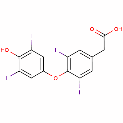 3,5,3’,5’-Tetraiodo thyroacetic acid Structure,67-30-1Structure