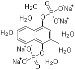 Menadiolsodiumphosphatehexahydrate Structure,6700-42-1Structure