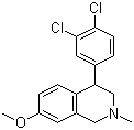 4-(3,4-Dichlorophenyl)-7-methoxy-2-methyl-1,2,3,4-tetrahydroisoquinoline Structure,67165-56-4Structure