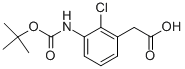 3-tert-Butoxycarbonylamino-(2-chlorophenyl)acetic acid Structure,672309-92-1Structure