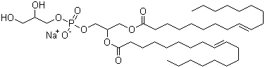 1,2-Di[(cis)-9-octadecenoyl]-sn-glycerol-3-phospho-[1-rac-glycerol] sodium salt Structure,67254-28-8Structure