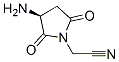 1-Pyrrolidineacetonitrile, 3-amino-2,5-dioxo-, (3s)-(9ci) Structure,672883-37-3Structure