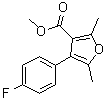 3-Furancarboxylic acid, 4-(4-fluorophenyl)-2,5-dimethyl-, methyl ester Structure,672930-43-7Structure