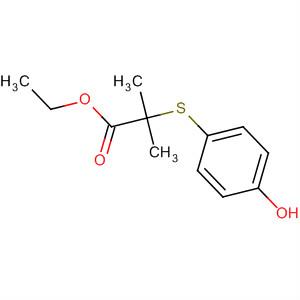 2-(4-Hydroxy-phenylsulfanyl)-2-methyl-propionic acid ethyl ester Structure,672931-60-1Structure