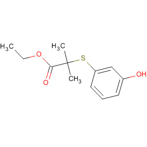 Ethyl 2-(3-hydroxy-phenylsulfanyl)-2-methyl-propionate Structure,672932-16-0Structure