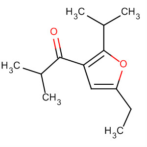 1-Propanone,1-[5-ethyl-2-(1-methylethyl)-3-furanyl]-2-methyl-(9ci) Structure,672932-73-9Structure