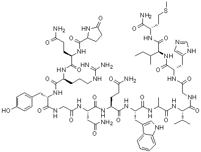 Pyr-gln-arg-tyr-gly-asn-gln-trp-ala-val-gly-his-leu-met-nh2 Structure,67338-70-9Structure