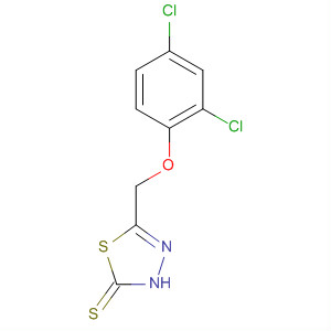 5-((2,4-Dichlorophenoxy)methyl)-1,3,4-thiadiazole-2-thiol Structure,67365-93-9Structure