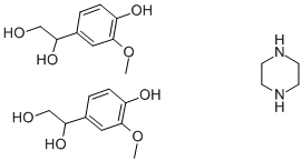 DL-4-Hydroxy-3-methoxyphenylglycol,piperazine salt Structure,67423-45-4Structure