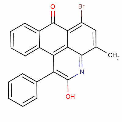 1-Phenyl-6-bromo-4-methyl-3h-dibenz(f,ij)isoquinoline-2,7-dione Structure,67499-52-9Structure