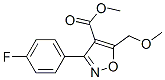 (9ci)-3-(4-氟苯基)-5-(甲氧基甲基)-4-異噁唑羧酸甲酯結(jié)構(gòu)式_675109-39-4結(jié)構(gòu)式