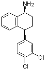 1-Naphthalenamine, 4-(3,4-dichlorophenyl)-1,2,3,4-tetrahydro-, hydrochloride, (1s,4s)- Structure,675126-10-0Structure