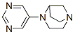 1,4-Diazabicyclo[3.2.1]octane,4-(5-pyrimidinyl)-(9ci) Structure,675589-91-0Structure