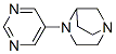 1,4-Diazabicyclo[3.2.1]octane,4-(5-pyrimidinyl)-,(-)-(9ci) Structure,675590-88-2Structure