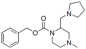 4-Methyl-2-pyrrolidin-1-ylmethyl-piperazine-1-carboxylic acid benzyl ester Structure,675602-56-9Structure