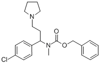 1-Pyrrolidin-3-(4-chlorophenyl)-3-(n-cbz-n-methyl)amino-propane Structure,675602-82-1Structure