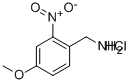 4-Methoxy-2-nitro-benzylamine hydrochloride Structure,67567-35-5Structure