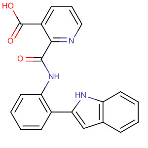 2-[2-(1H-indol-2-yl)-phenylcarbamoyl]-nicotinic acid Structure,677297-26-6Structure