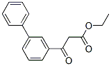 3-Biphenyl-3-yl-3-oxo-propionic acid ethyl ester Structure,677326-79-3Structure