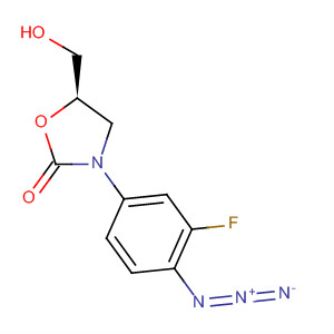 3-(4-Azido-3-fluoro-phenyl)-5-hydroxymethyl-oxazolidin-2-one Structure,677727-23-0Structure