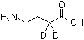 4-Aminobutyric-2,2-d2 acid Structure,67910-98-9Structure