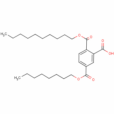 1,2,4-苯三甲酸癸基辛基酯結(jié)構(gòu)式_67989-23-5結(jié)構(gòu)式