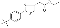 Ethyl 2-{2-[4-(tert-butyl)phenyl]-1,3-thiazol-4-yl}acetate Structure,680215-69-4Structure