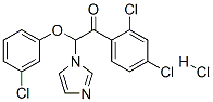 (9ci)-2-(3-氯苯氧基)-1-(2,4-二氯苯基)-2-(1H-咪唑-1-基)乙酮鹽酸鹽結(jié)構(gòu)式_68042-38-6結(jié)構(gòu)式