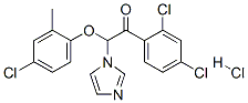 Ethanone, 2-(4-chloro-2-methylphenoxy)-1-(2,4-dichlorophenyl)-2-(1h-imidazol-1-yl)-, monohydrochloride (9ci) Structure,68042-40-0Structure