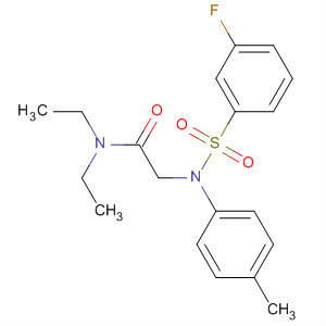 N,n-diethyl-2-[(3-fluoro-benzenesulfonyl)-p-tolyl-amino]-acetamide Structure,680588-91-4Structure