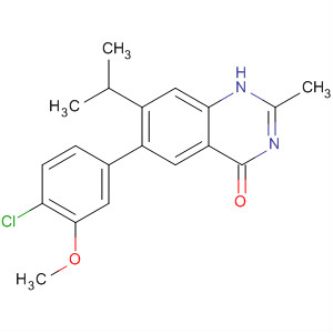 6-(4-Chloro-3-methoxy-phenyl)-7-isopropyl-2-methyl-3h-quinazolin-4-one Structure,681292-09-1Structure