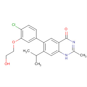 6-[4-Chloro-3-(2-hydroxy-ethoxy)-phenyl]-7-isopropyl-2-methyl-3h-quinazolin-4-one Structure,681292-65-9Structure