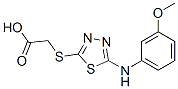 ({5-[(3-Methoxyphenyl)amino]-1,3,4-thiadiazol-2-yl}thio)acetic acid Structure,68161-40-0Structure