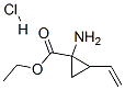 Cyclopropanecarboxylic acid, 1-amino-2-ethenyl-, ethyl ester, hydrochloride Structure,681807-60-3Structure