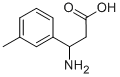 3-Amino-3-m-tolyl-propionic acid Structure,68208-17-3Structure