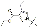 1H-pyrazole-3-carboxylicacid,1-(1,1-dimethylethyl)-4-ethyl-,ethylester(9ci) Structure,682757-46-6Structure