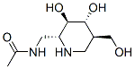 (9ci)-n-[[(2r,3r,4r,5r)-3,4-二羥基-5-(羥基甲基)-2-哌啶基]甲基]-乙酰胺結(jié)構(gòu)式_682771-51-3結(jié)構(gòu)式