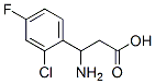 3-Amino-3-(2-chloro-4-fluoro-phenyl)-propionic acid Structure,682803-74-3Structure