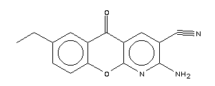 2-Amino-7-ethyl-5-oxo-5H-(1)benzopyrano-(2,3-b)pyridine-3-carbonitrile Structure,68302-09-0Structure