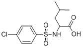 2-([(4-Cllorophenyl)sulfonyl]amino)-4-methylpentanoic acid Structure,68305-77-1Structure