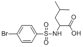 2-([(4-Bromophenyl)sulfonyl]amino)-4-methylpentanoic acid Structure,68305-78-2Structure