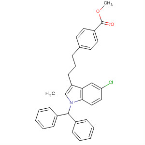 Methyl 4-[3-[5-chloro-1-(diphenylmethyl)-2-methyl-1h-indol-3-yl]propyl]benzoate Structure,683813-24-3Structure